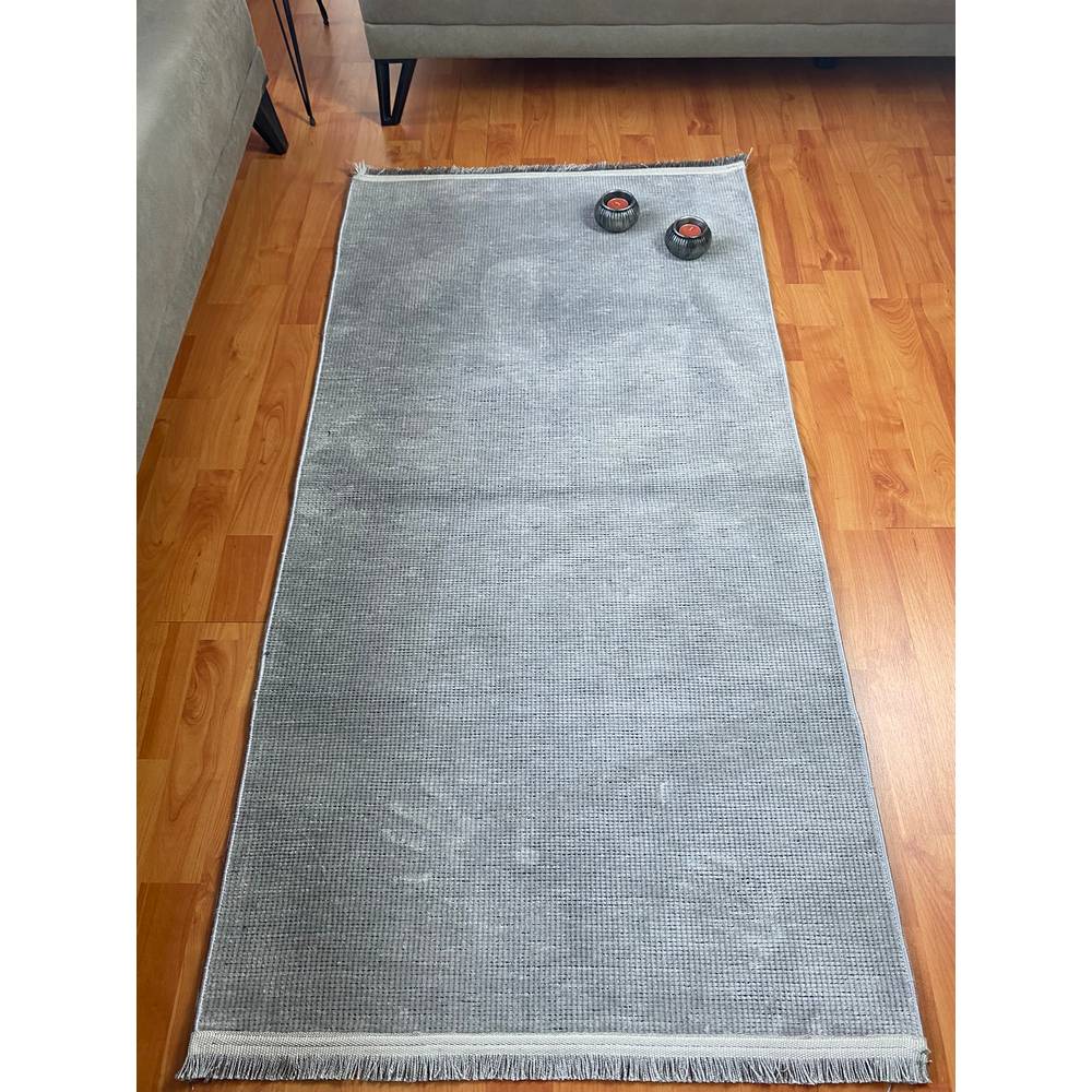

Eliana Home Современный тканый ковер из синели 80x150 серый