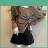 Elegant Plus Size T Shirt With Pleated Design For Casual And Office Wear