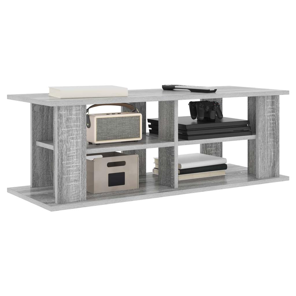 TV Stand 96 X 35 X 33.5 Cm Sonoma Grey Engineered Wood