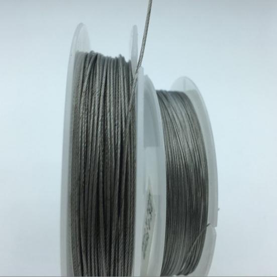 50m 7 Strands Fishing Steel Wire Lines Braided Leader Coating String Trace Rig