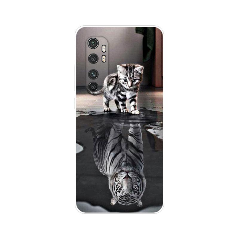 Case For Xiaomi Mi Note 10 Lite Cover Silicone Soft TPU Flower Fundas For Xiaomi Mi Note 10Lite Note10 Lite Capa Shockproof Para