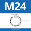 304 Stainless Steel Serrated Lock Washer with Anti-slip Teeth.