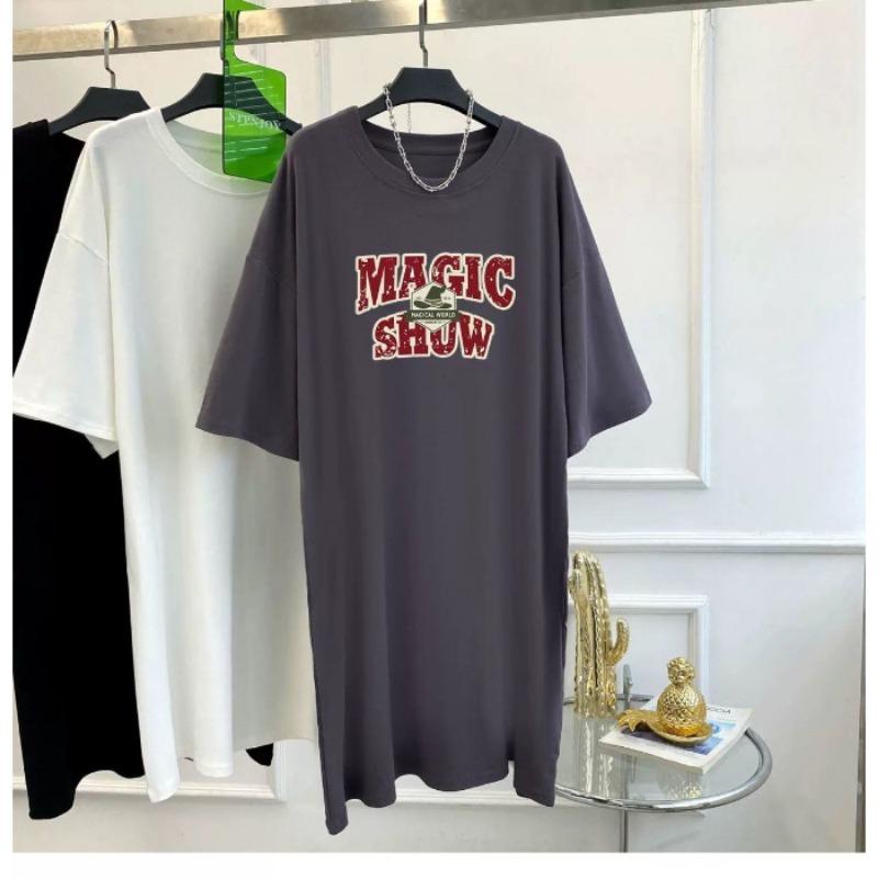 

Летнее женское платье свободного покроя длиной до колена для невысоких женщин 4XL темно-серого