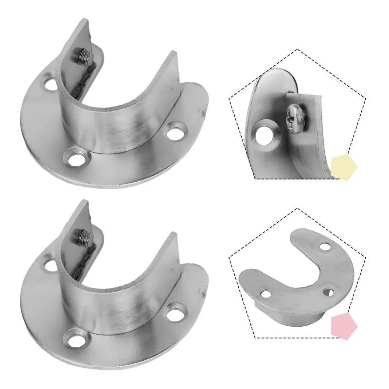 Coat Rack Bathroom Accessories Holder Shelf Organizer Support Shoe-shelf Flange Type Shelves Organizers Storage End Clothes Rail