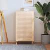 VidaXL Louvered Door Solid Pine Wood 99.3x59.4 Cm