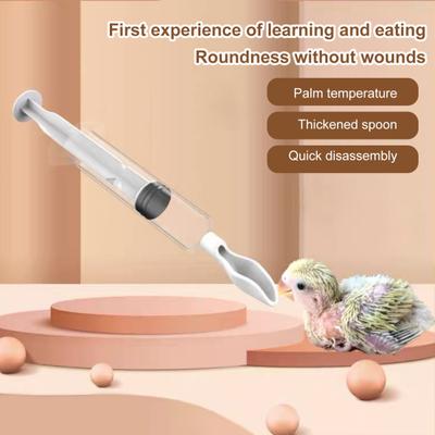 1 Takım Kuş Bebek Besleyici Ölçekli Çıkarılabilir Mini Kaşık Plastik Sonda Tüpü Besleme