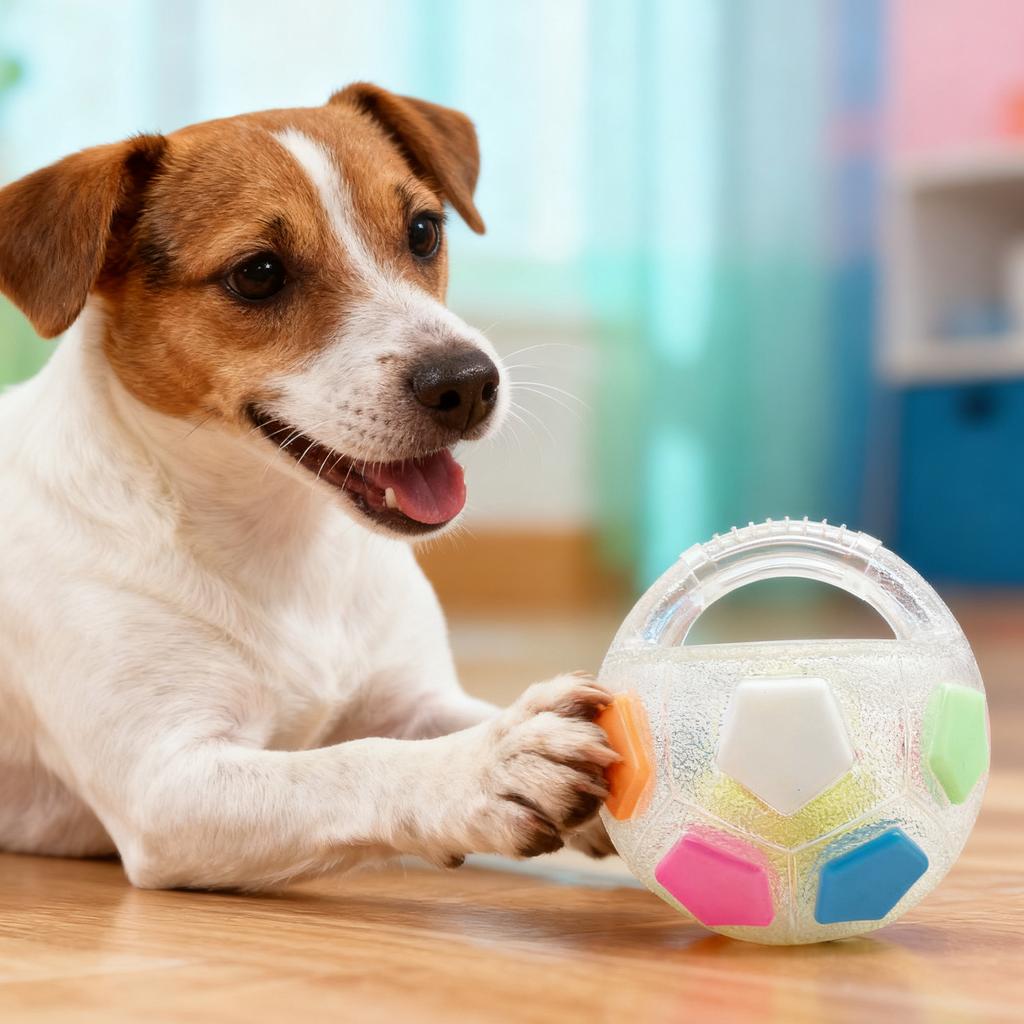 Handle-Equipped Calming Ball, Interactive Football Dog Toy With Squeaker, Dispenser, And Licking Feature, Floating Dog Toy, Suitable For Small, Medium