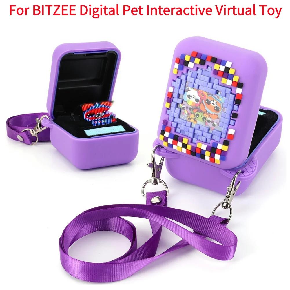 For Bitzee Digital Pet Protective Case Cover With Long Lanyard Silicone Protective Cover For Bitzee Magicals Interactive Toy