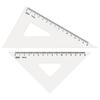 Kyoei Plastic ORIONS Methacrylic Triangular Ruler 18cm (with Scale) A-620