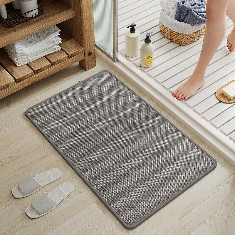 Bathroom Floor Mat, Toilet Absorbent Mat, Toilet Door Non-Slip Mat, Toilet Door Mat, Quick-Drying Foot Pad