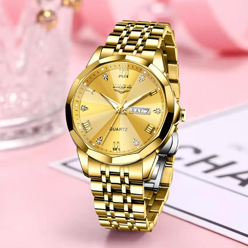 Brand Luxury Women Watch Fashion Waterproof Date Quartz Watches For Women Full Steel Sport Military Chronograph Reloj Mujer