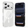 Military Grade Acrylic Case for iPhone 17 Pro Max 17Air Back Cover Magsafe Shockproof Transparent Hybird PC Case for iPhone 17