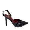 Mode Sexy Spitzschuh High Heel Damen Schuhe Elegant Knöchelriemen Lackleder Stilettos Luxus Abschlussball Hochzeiten Brautpumps für Damen