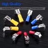 50/100Pcs Bagged Cold Pressed Terminal Kit Insulated Quick Connect Crimp Connectors for Automotive Wiring Red Blue Yellow