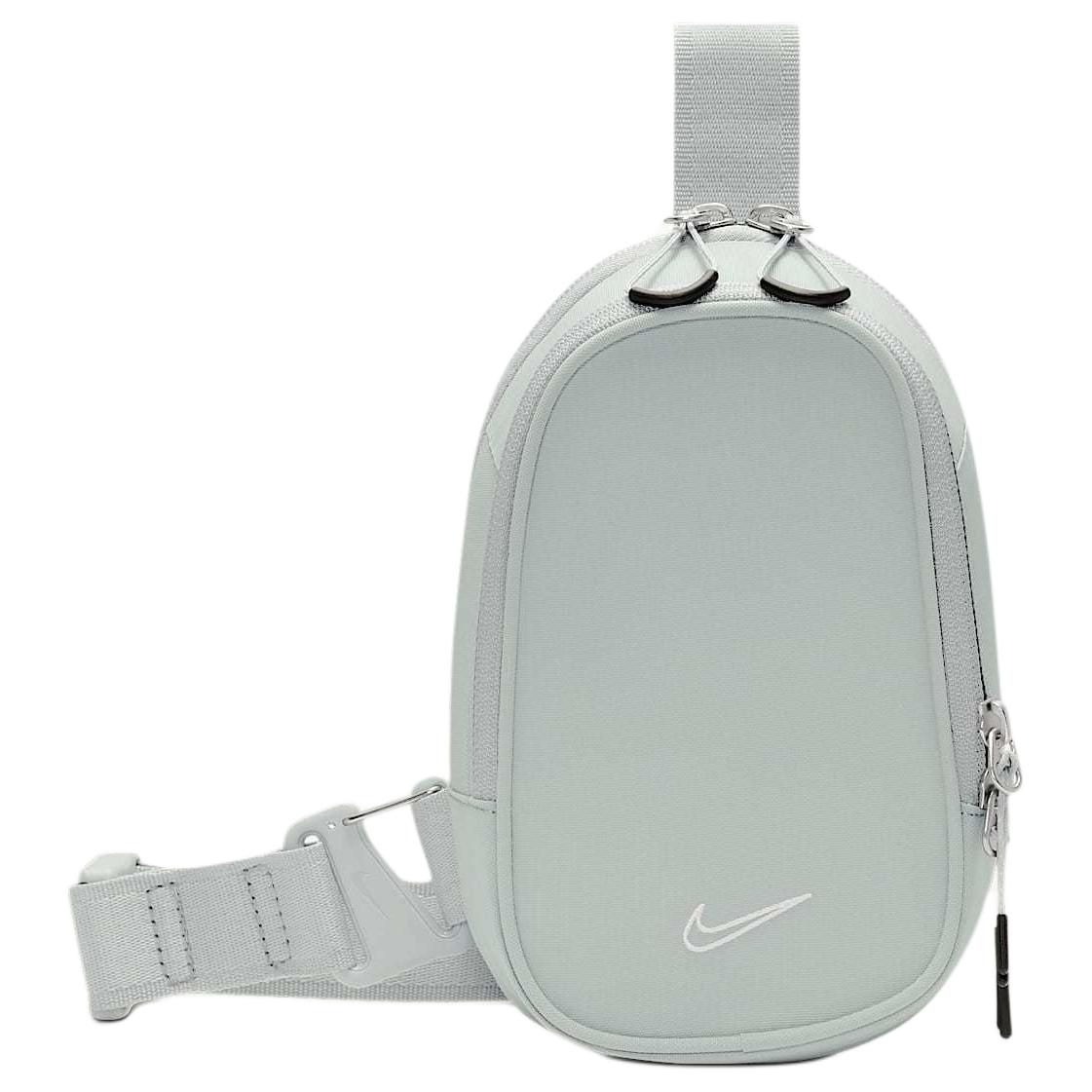 

Nike Sportswear Front And Back Zipper Compartment Nylon Chest Bag Regular Couple Style Pure Platinum Unisex bags FZ6133077 Pure Platinum