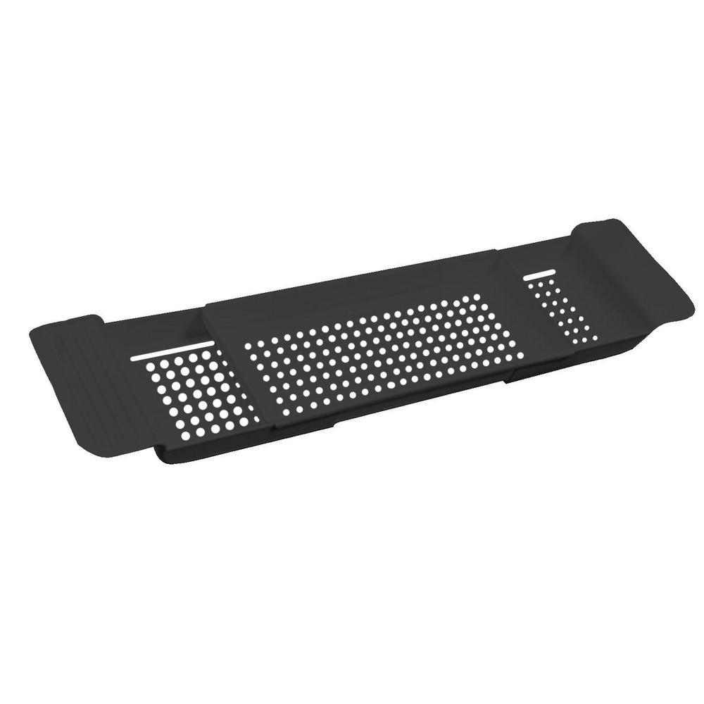 

Креативная выдвижная полка-органайзер для ванны, подставка на ванну, полка для хранения полотенец, держатель для слива кухонной раковины для ванной комнаты чёрный