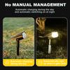Outdoor 2LED Solar Spotlight Garden Solar Powered Lamp Adjustable In-Ground IP65 Waterproof Landscape Wall Light Lighting
