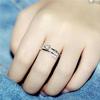 2 Pieces Women Open Ring Fashion Adjustable Knuckle Opening Hand Jewelry Party Elegant Exquisite Dressing Gift