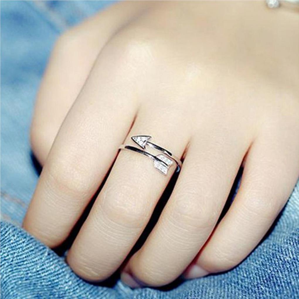 2 Pieces Women Open Ring Fashion Adjustable Knuckle Opening Hand Jewelry Party Elegant Exquisite Dressing Gift