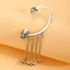 Unique Skull Tassels Earring Fashion Dangle Ear Cuff Comfortable Ear Jewelry Alloy Texture Suitable for Party Wear
