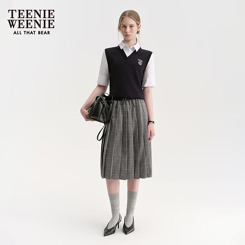 Teenie Weenie Women's Bear Letter Knitted Sweater
