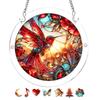 1Set/83pcs 18.8Cm Acrylic Puzzle Suncatcher Window Hanging Panel, Adult Summer Garden Sunlight Catcher, Suit for Courtyard & Garden & Bar Decor, Birth