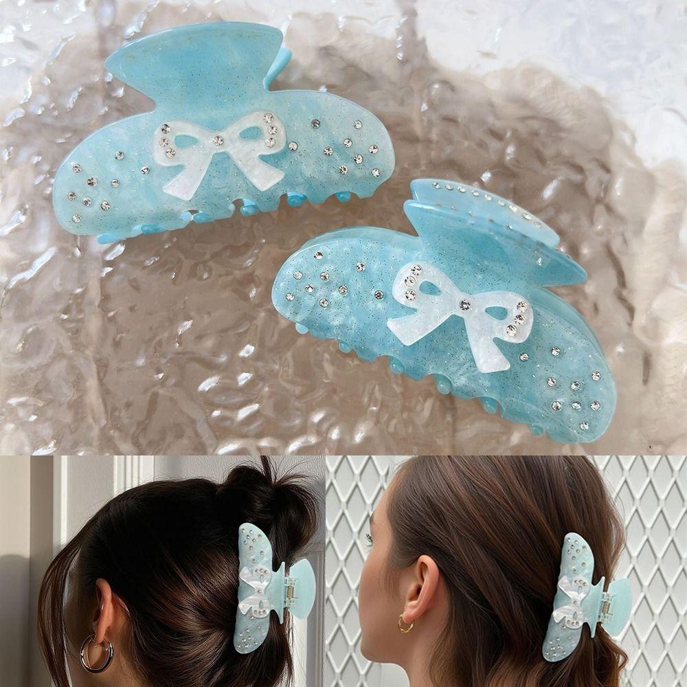Acrylic Strong Hold Claw Clips Bow Hair Clips New Hair Claw Clips  for Women