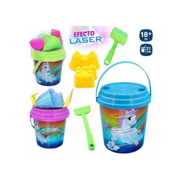 Jeu de sable et de plage - Juinsa - Assortiment aléatoire - Licorne - Multicolore - 21x21x38 cm - Plastique - Unisexe