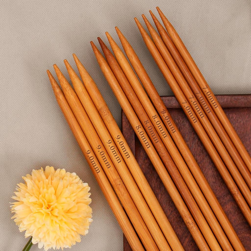 Zestaw bambusowych drutów do robienia na drutach: Pełny zestaw do szalików, swetrów i nie tylko