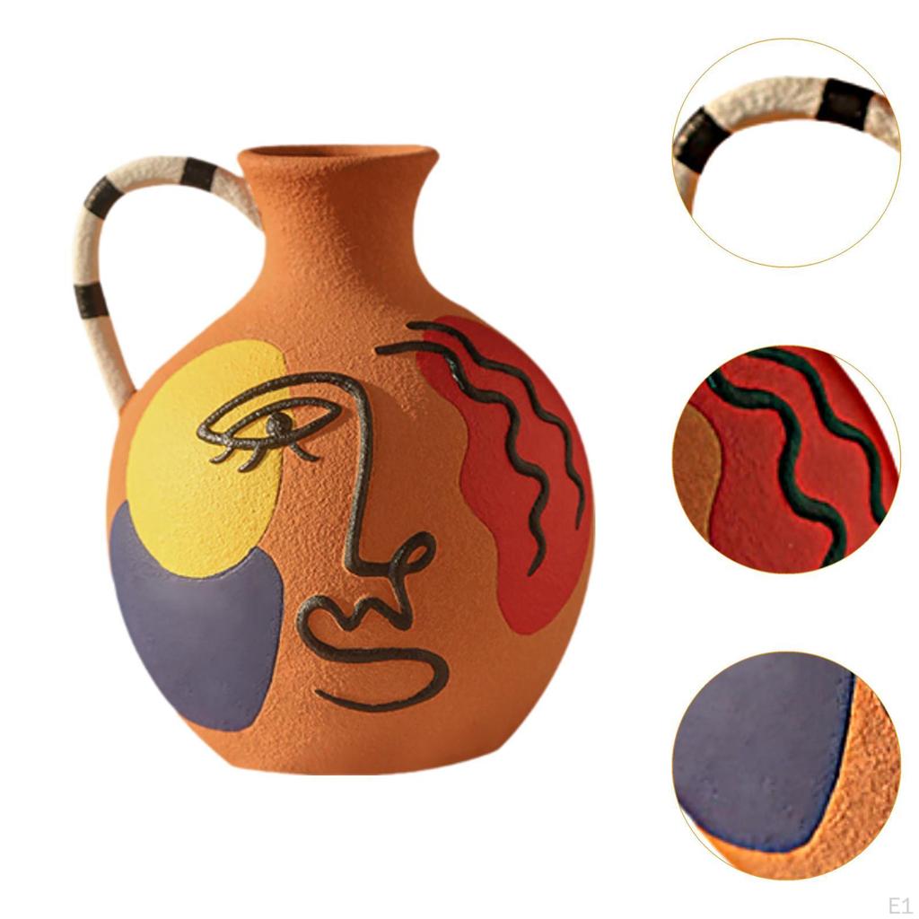 Abstrakte Kunst Vase Keramik Blume Blumentopf für Trocken Frisch Dekorativ Floral