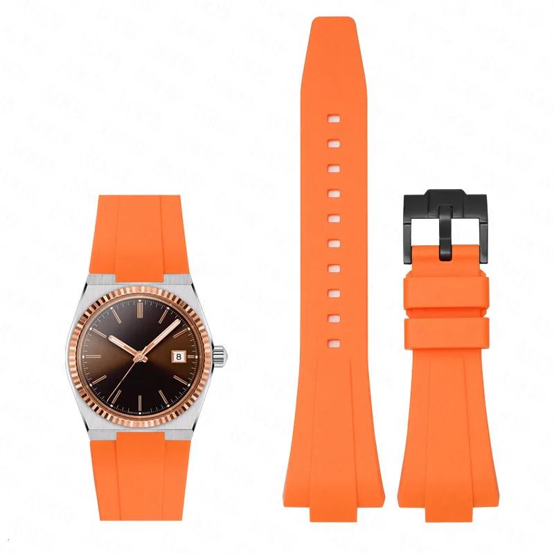 Silicone Strap for Tissot PRX 35MM/40MM Series Men Women Casual Fashion Replacement Rubber Strap + Quick Release Tools