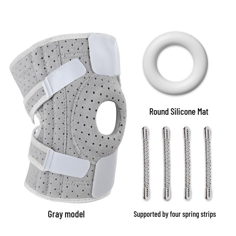 Cross-Border Sports Knee Pads for Mountaineering, Basketball, Running - Patella, Meniscus Support with Spring Leg Sleeves