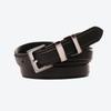 UNTAGE Leather Square Buckle Thin Belt[Black(UNISEX)]_UTA-FM05