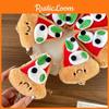 Pizza Charming Plush Toy Keychain Cute Cheese Accessory Perfect For Gifts