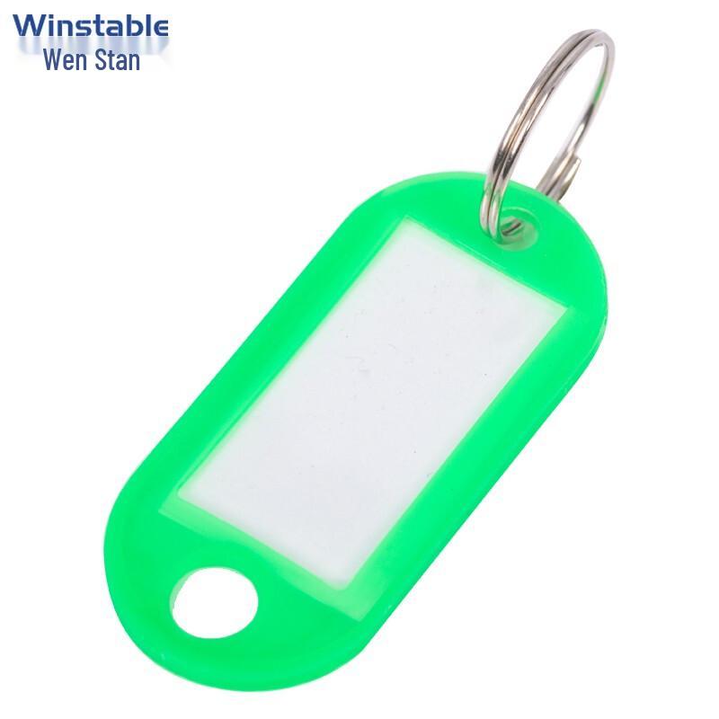 WINSTAR Colorful Plastic Writable Key Tags (100 Pcs) Key Tag