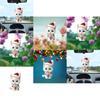 Car Interior Decor Acrylic Cartoon Cat Ornament For Festive Vehicle Styling