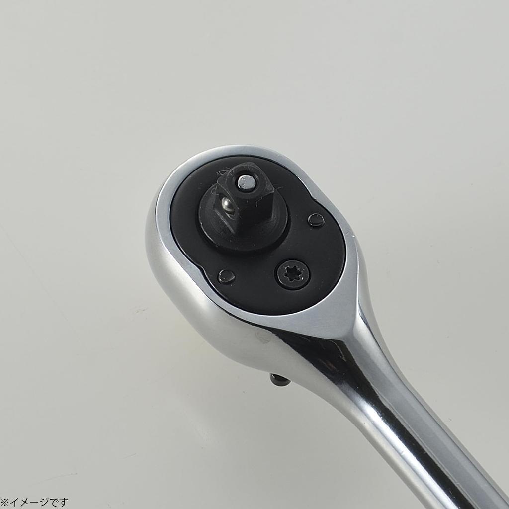 Takagi Ratchet 72 Feed Smooth Socket Attachment and Rotation Direction Switch Tightening and Loosening Tire Ratchet Socket Wrench Handle, 6.35mm