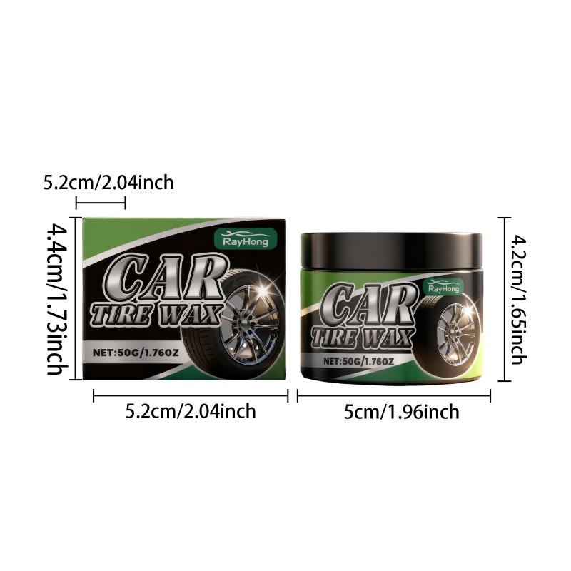 Car Tire Shiny Paste Waterproof Finish AntiAging Wax Long Lasting Coating for Rubber Parts in Car Wash and Detailing
