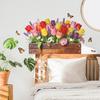 Tulip Flower Wall Stickers Peel and Stick Wall Decals Vinyl Floral Stickers