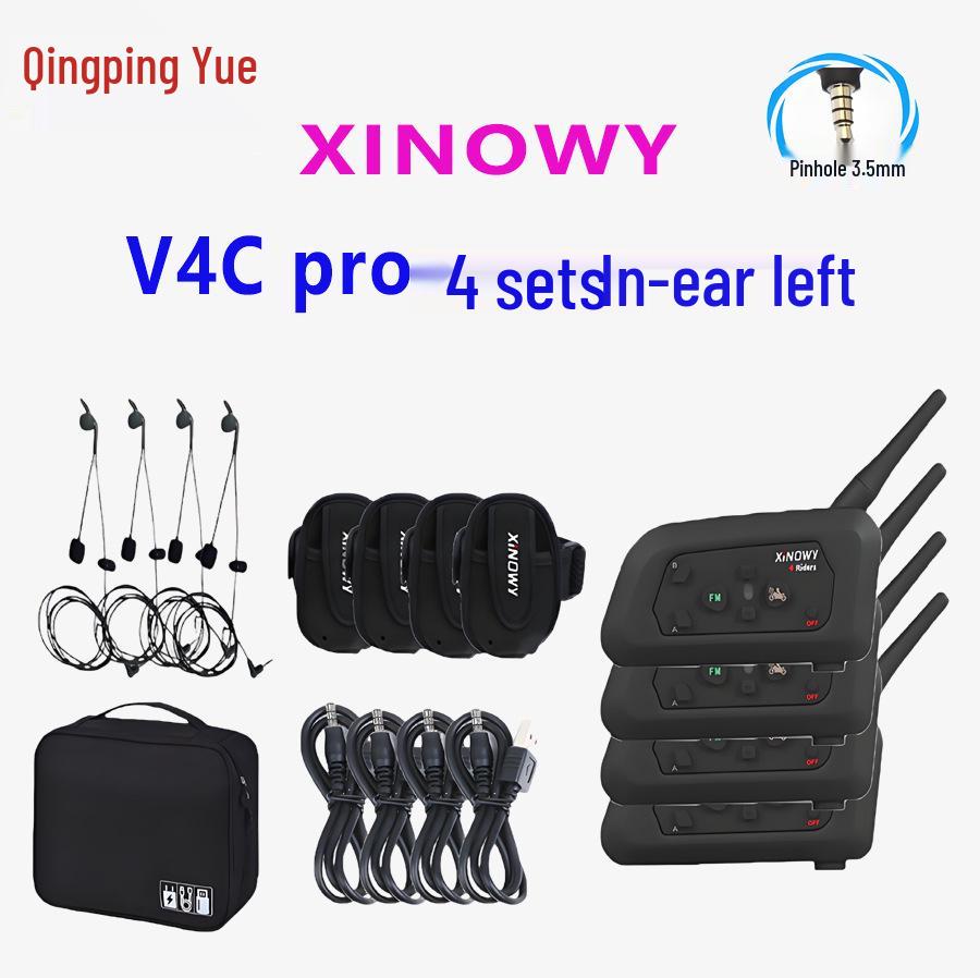 Xinowy V4CPRO 4-Person Simultaneous Talk Football Referee Walkie-Talkie