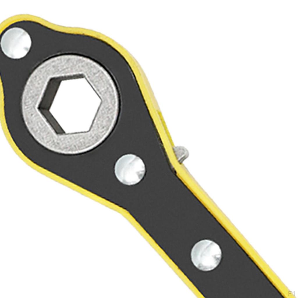 Hexagonal Ratchet Wrench Lug Handle Kit Hand Rocker Durable Useful Car Scissor Labor Saving for