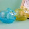Lovely Transparent Glass Rabbit Jar Household Candy Dispenser Bowl with Lid Kitchen Counter Decoration