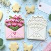 Flower Cookie Cutter Sunflower Rose Tulip Shape Biscuits Molds for Baking Fondant Pastry Biscuit Clay DIY Molds Gifts for Mother's Day Valentine's Day
