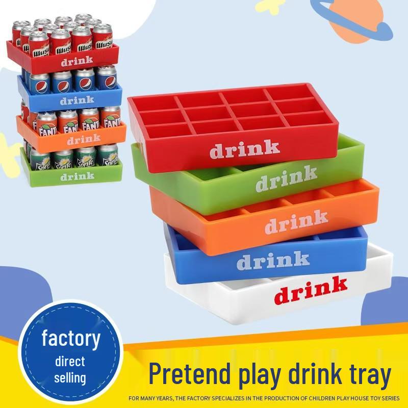 

Playhouse Miniature Dollhouse Drink Tray Set оранжевый
