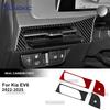 For Kia EV6 GT EV 2022 2023 2024 2025 Real Soft Carbon Fiber Sticker LHD RHD Car Driver Seat Air Outlet Interior Accessories