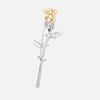 Gold Rose Anstecknadeln Für Damen Unisex Elegante Blume Metallbrosche Bankett Schmuck Geschenke
