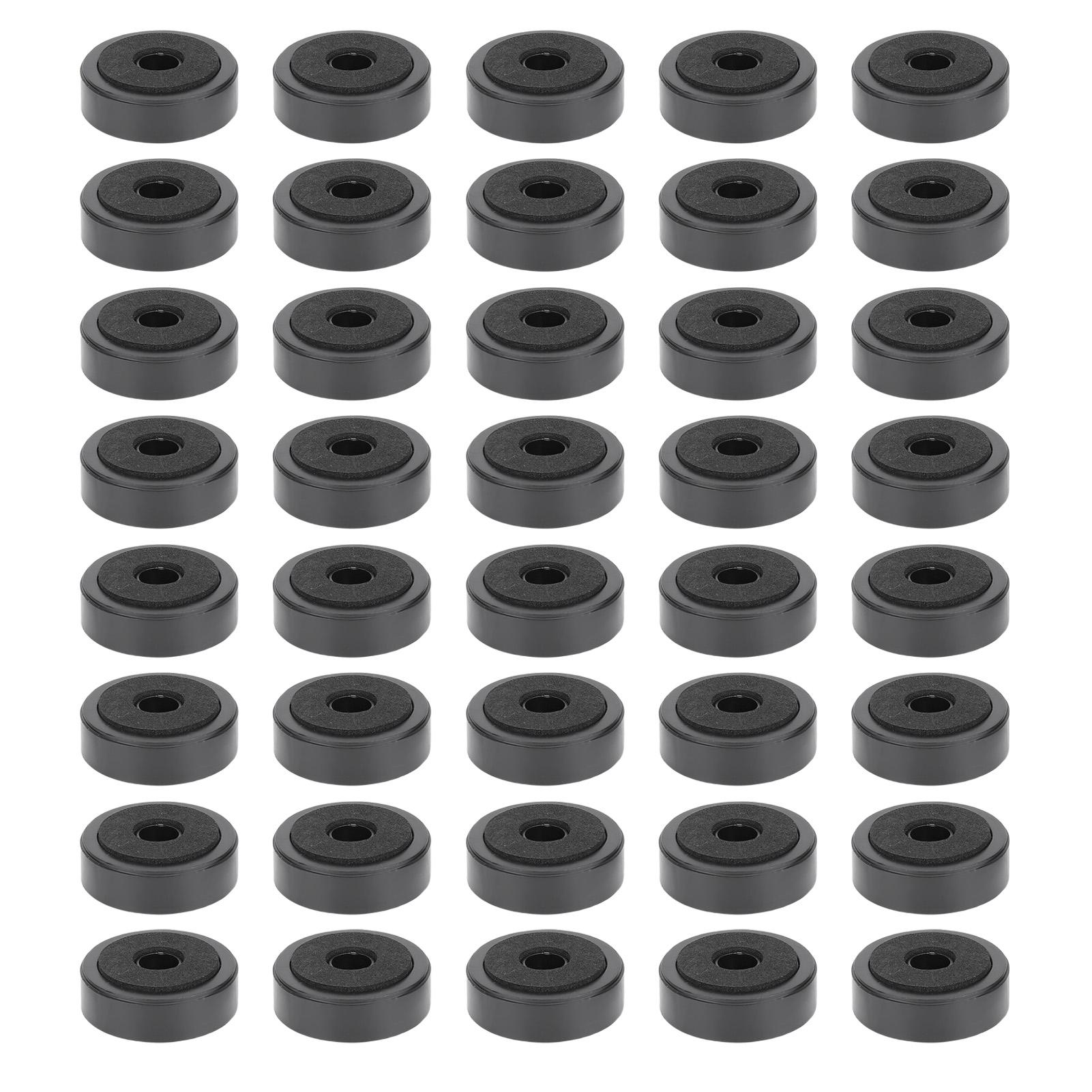 

40 шт. Изолирующие ножки для динамиков Вибропоглощающие пластиковые ножки для усилителя Коврик для ножек для громкоговорителя CD DVD-проигрывателя