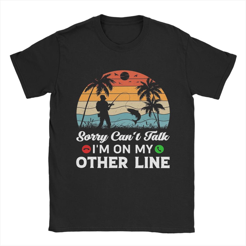 Unisex Unisex Sorry Cant Talk Im On My Other Line Shirt Cotton Fashion TShirt Top Clothing