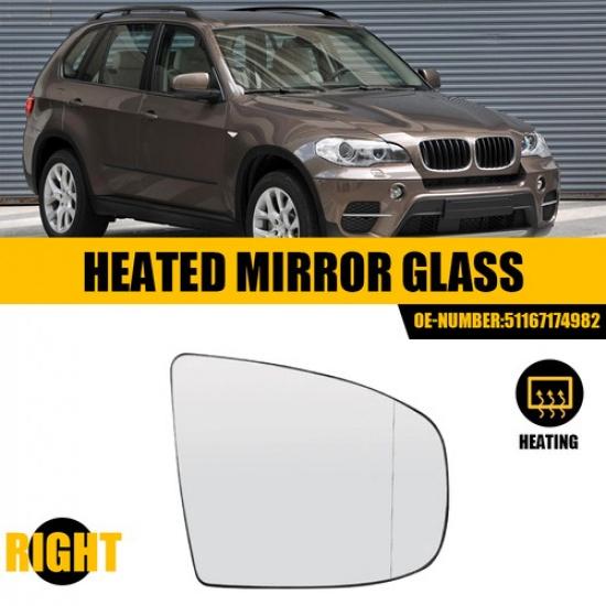 

Right Side Heated Mirror Glass for BMW X5 X6 / E70 E71 E72 with Auto Dimming EOA