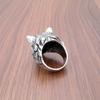 Punk 316L Stainless Steel Wild Wolf Biker Ring Silver Color Men's Fashion Animal Jewelry Gift for Him